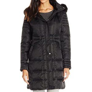 Vince Camuto Down Coat with Faux Fur Collar